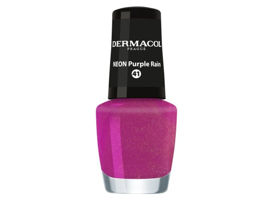 Dermacol Neon neonový lak na nehty odstín 41 Purple Rain 5 ml
