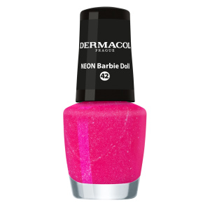 Dermacol Neon neonový lak na nehty odstín 42 Barbie Doll 5 ml