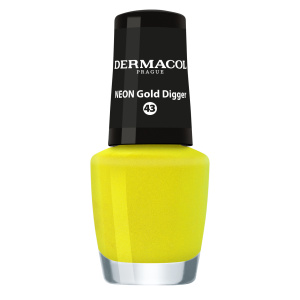 Dermacol Neon neonový lak na nehty odstín 43 Gold Digger 5 ml