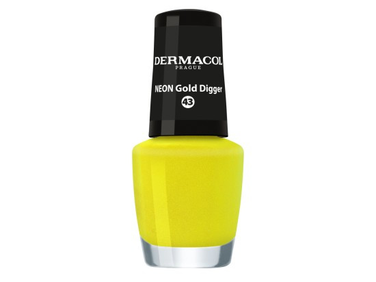 Dermacol Neon neonový lak na nehty odstín 43 Gold Digger 5 ml