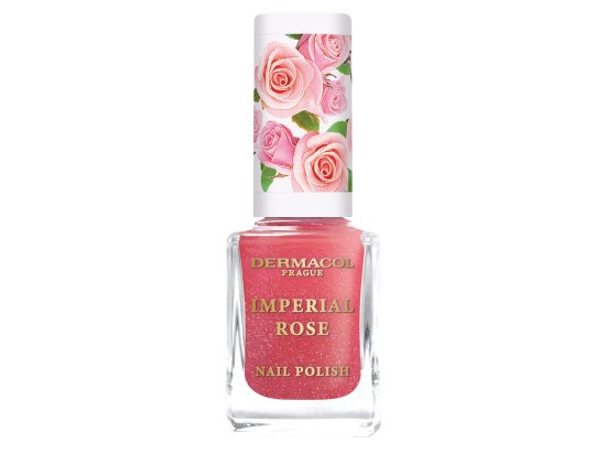 Dermacol Imperial Rose lak na nehty třpytivý odstín 02 11 ml