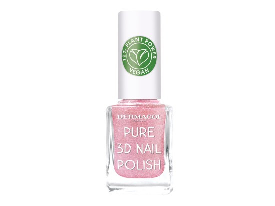 Dermacol Pure 3D přírodní lak na nehty Rose Veil č.05