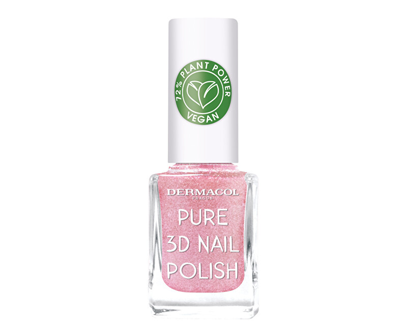 Dermacol Pure 3D přírodní lak na nehty Rose Veil č.05
