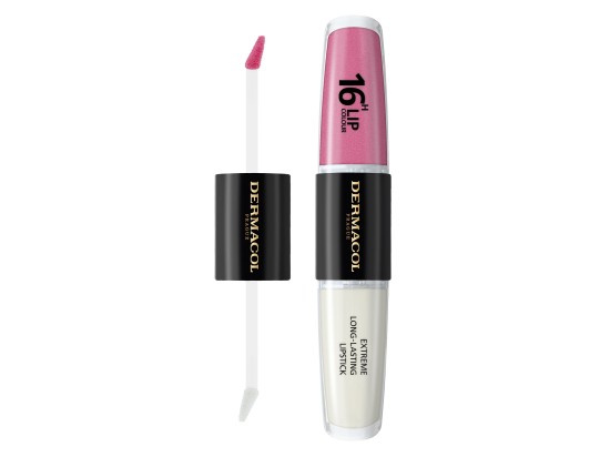 Dermacol 16H Lip Colour dlouhotrvající rtěnka a lesk na rty odstín 11 Soft Heart 2x4 ml