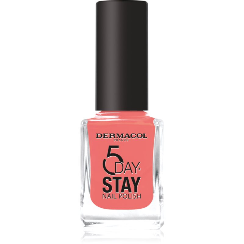 Dermacol 5 Day Stay dlouhotrvající lak na nehty odstín 60 Coral Island 11 ml