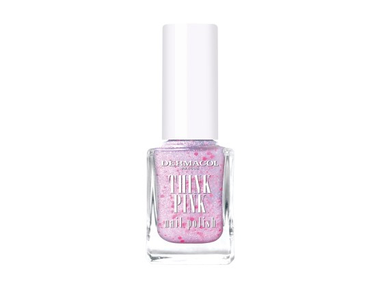 Dermacol Think Pink lak na nehty se třpytkami odstín 01 12 ml