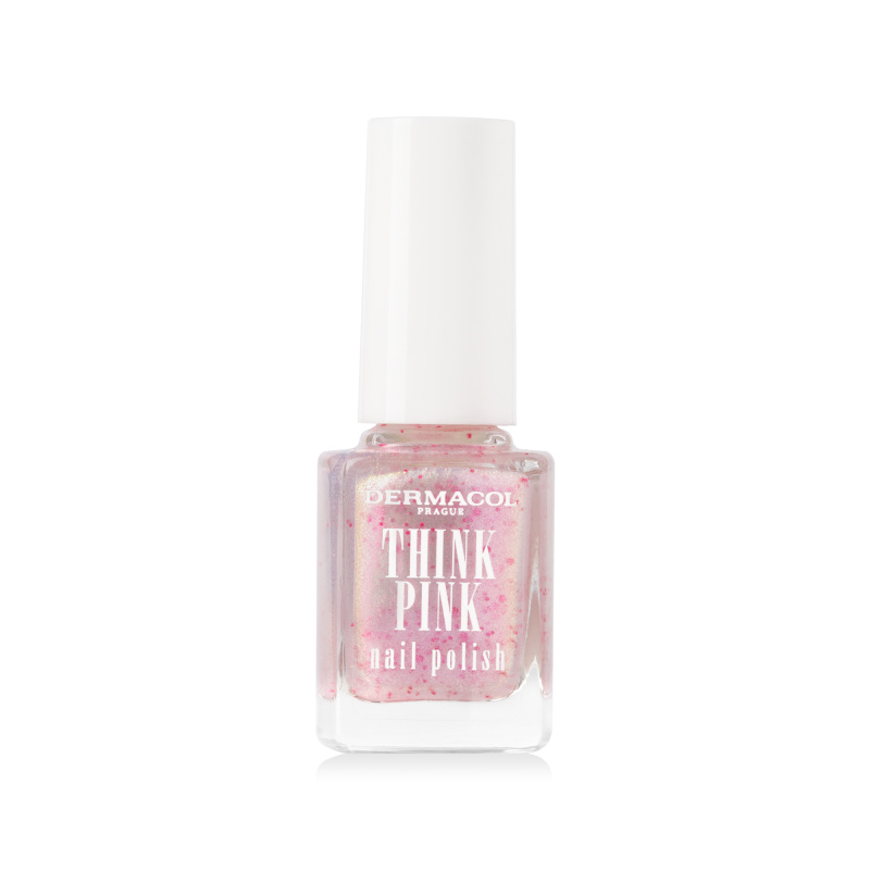 Dermacol Think Pink lak na nehty se třpytkami odstín 02 12 ml