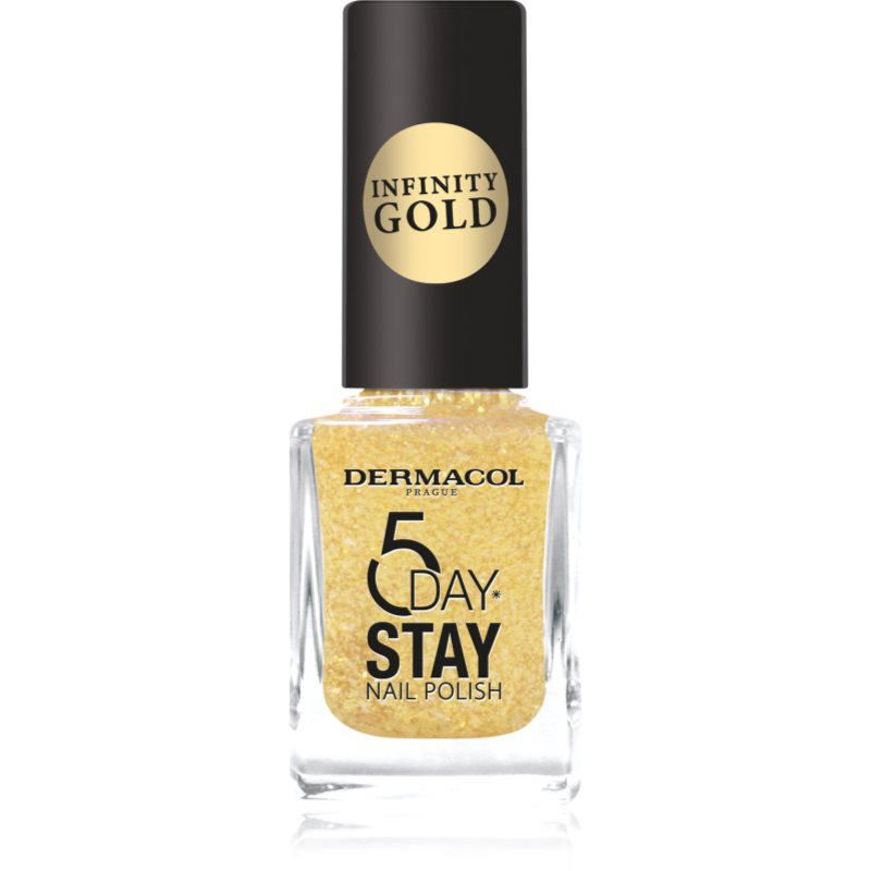 Dermacol Infinity 5 Day Stay dlouhotrvající lak na nehty odstín 63 Gold 11 ml