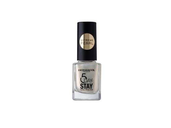 Dermacol 5 Day Stay Extreme Pearl lak na nehty s perleťovým leskem odstín 1 11 ml