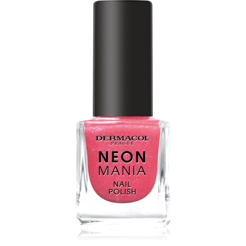 Dermacol Neon Mania lak na nehty odstín 7 Coral Sunset 5 ml