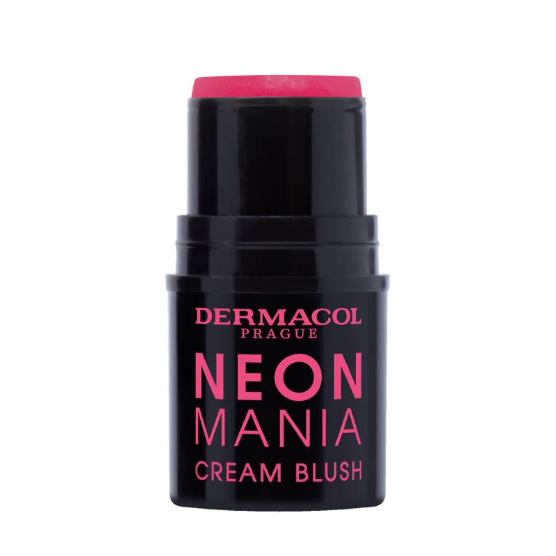 Dermacol Neon Mania krémová tvářenka odstín 1 Pink 5.2 g