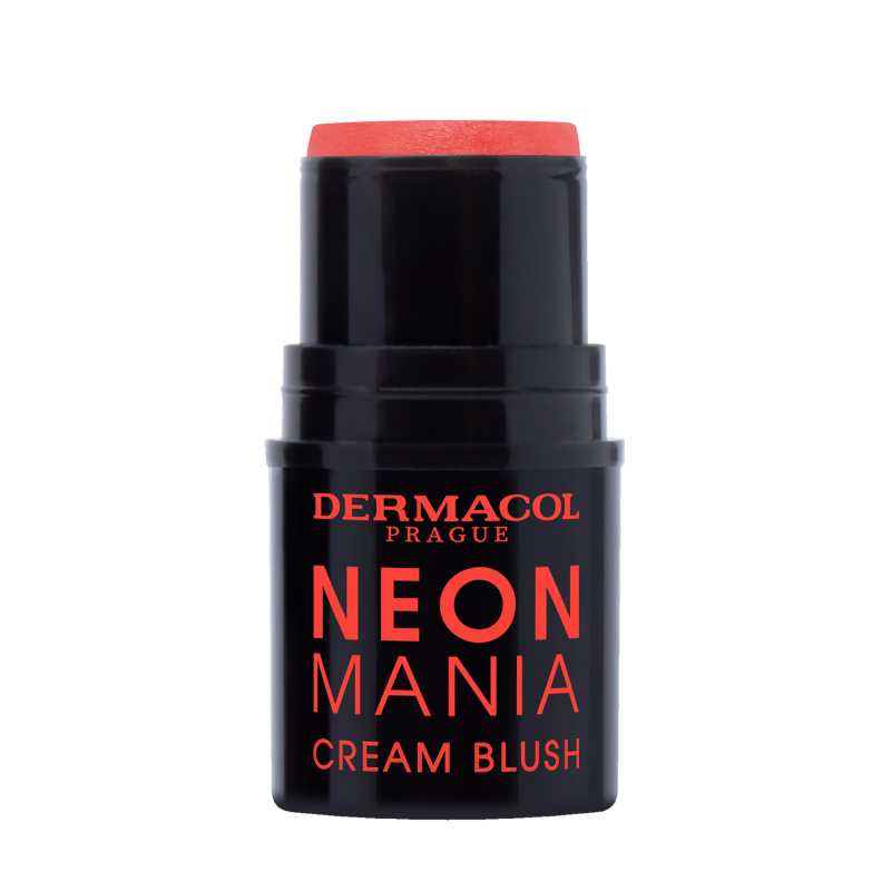 Dermacol Neon Mania krémová tvářenka odstín 2 Coral 5.2 g