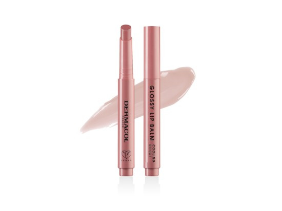Dermacol Glossy Lip Balm pečující lesk na rty s chladivým účinkem vůně 01 Vanilla 2.2 g