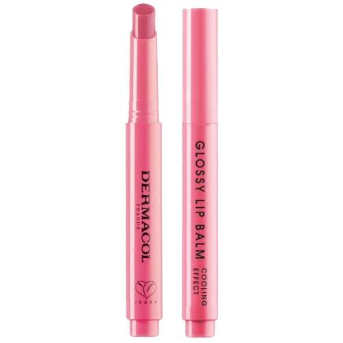 Dermacol Glossy Lip Balm pečující lesk na rty s chladivým účinkem vůně 04 Lychee 2.2 g