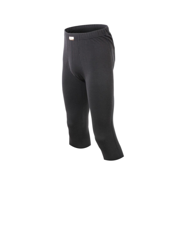 Pánské 3/4 merino spodky LASTING Amon černé Velikost: M