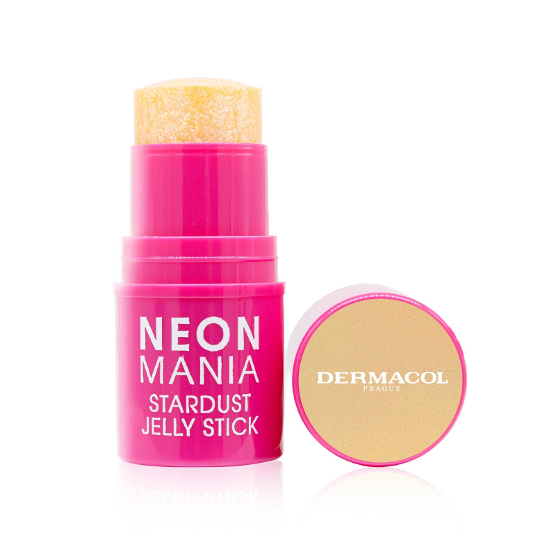 Dermacol Neon Mania gelový rozjasňovač v tyčince odstín 02 Fairy Flame 8 g