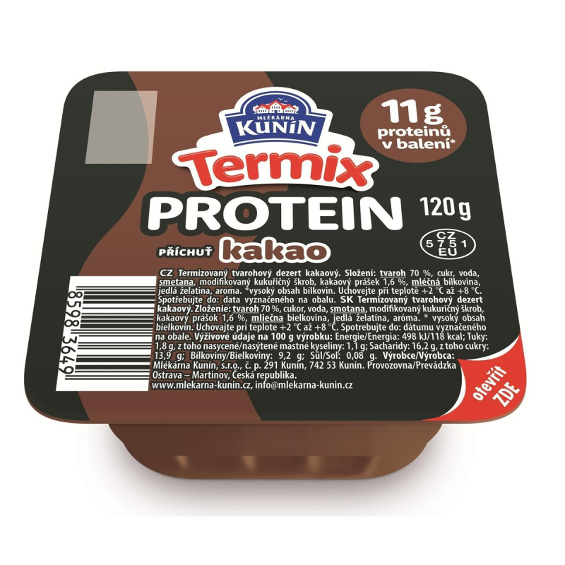 Mlékárna Kunín Termix protein s příchutí kakao