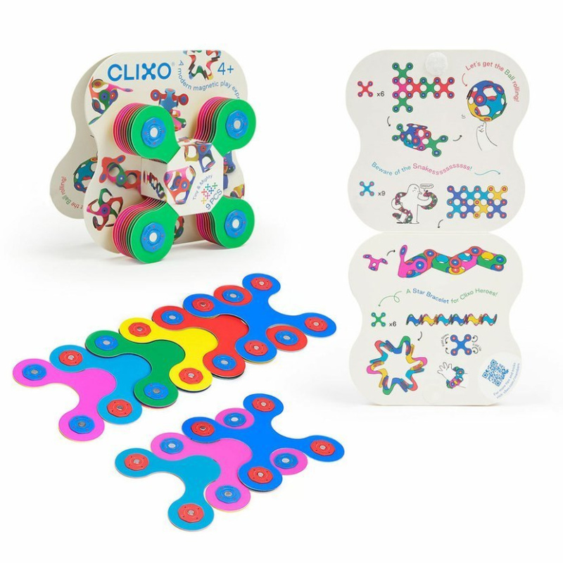 CLIXO - Tiny &amp; Mighty magnetická stavebnice, 9 kusů