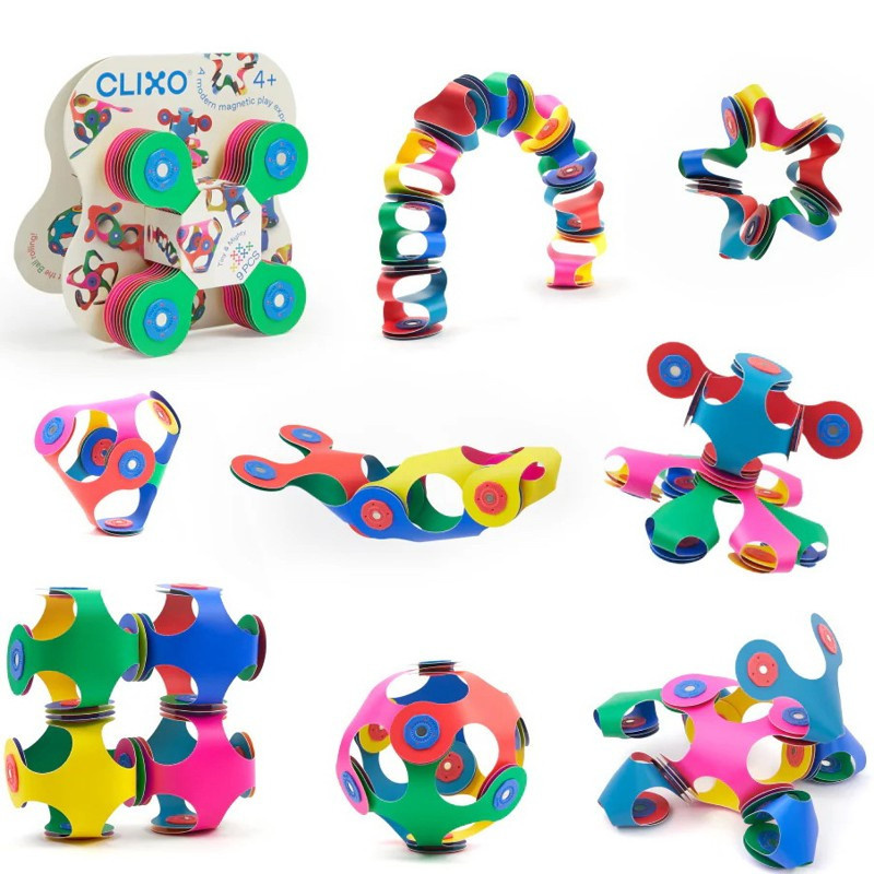 CLIXO - Tiny &amp; Mighty magnetická stavebnice, 9 kusů