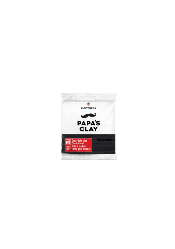 Papa's Clay Polymerová hmota 60 g black Papa's Clay