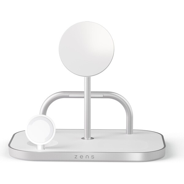 ZENS 4-in-1 MagSafe/Qi2 4v1 nabíjecí stanice (60W) stříbrná
