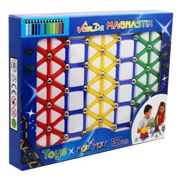 Zaparkorun Kreativní magnetická stavebnice - sada 103 dílů