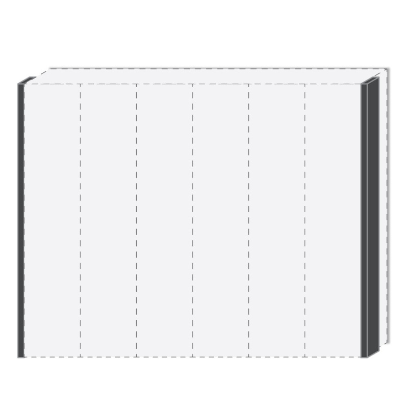 Lišta boční s LED osvětlením PIANO LRB/PN  béžová lesk