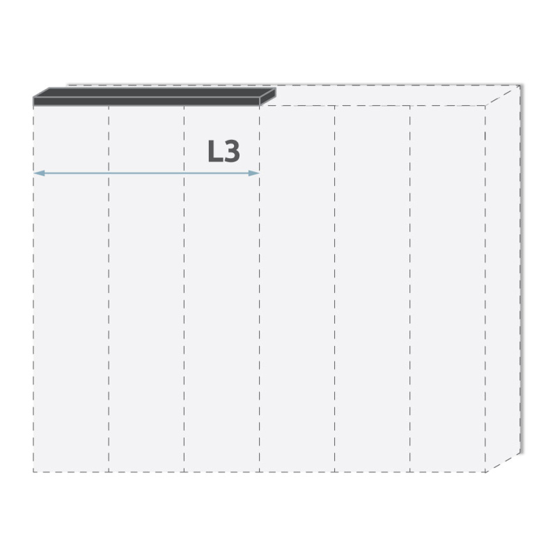 Lišta stropní PIANO LR3/PN  béžová lesk