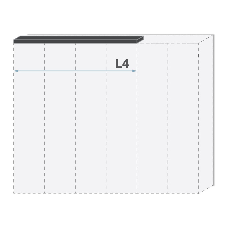 Lišta stropní PIANO LR4/PN  béžová lesk