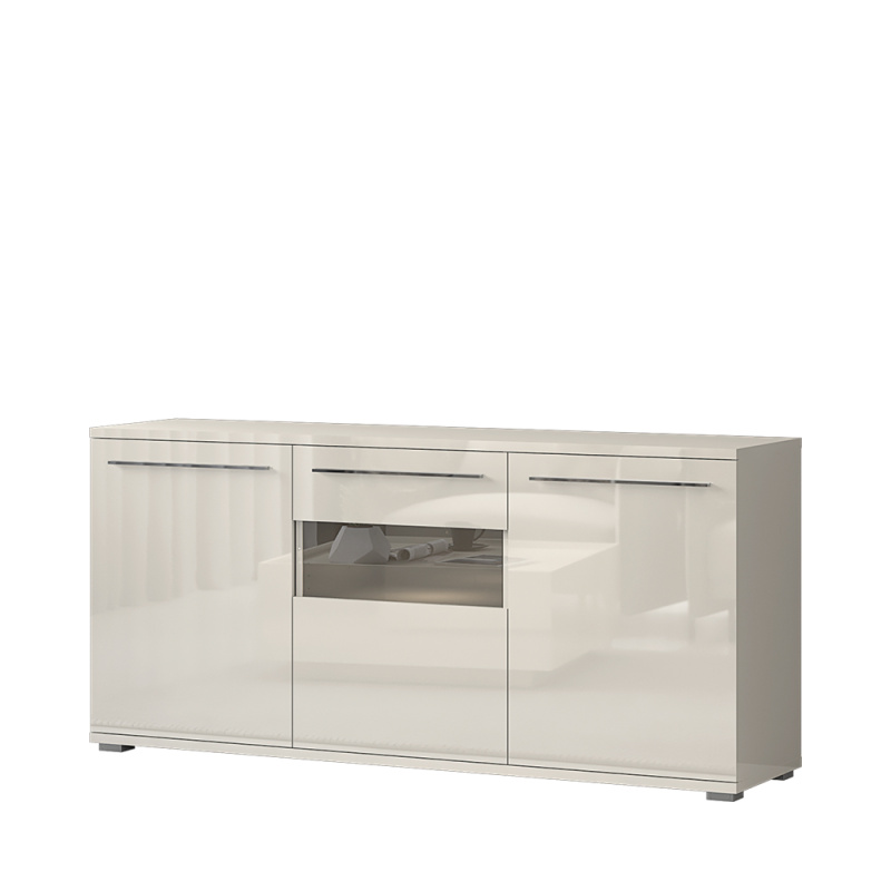 Komoda PIANO K180-3KS/PN béžová lesk