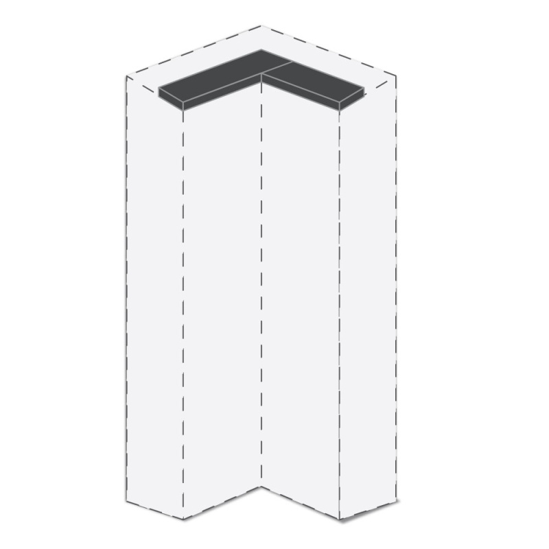 Lišta stropní rohová PIANO LU-LD/PN  bílá lesk