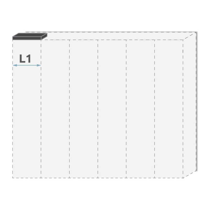 Lišta stropní PIANO LR1/PN  bílá lesk