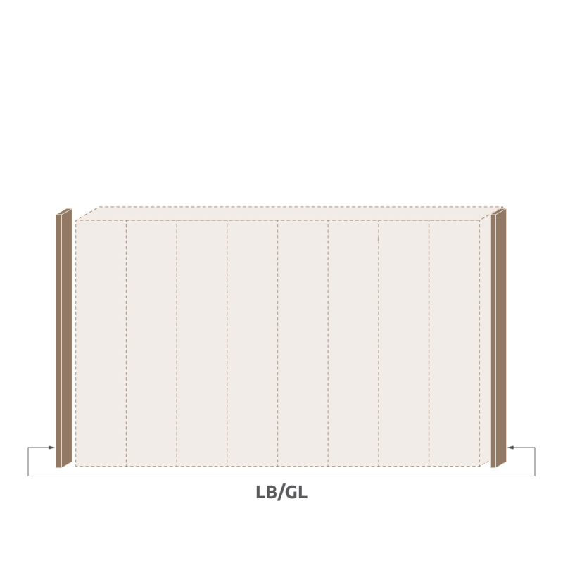 Lišta boční GALA LB/GL ořech pacific
