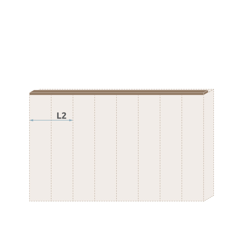 Lišta stropní GALA L2/GL ořech pacific