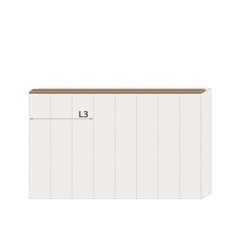 Lišta stropní GALA L3/GL ořech pacific