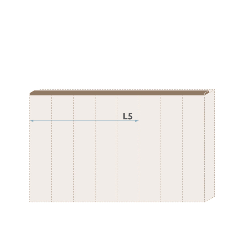 Lišta stropní GALA L5/GL ořech pacific