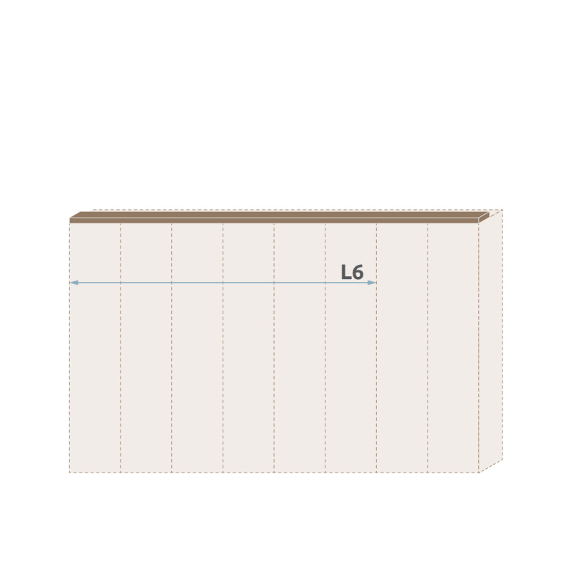 Lišta stropní GALA L6/GL ořech pacific