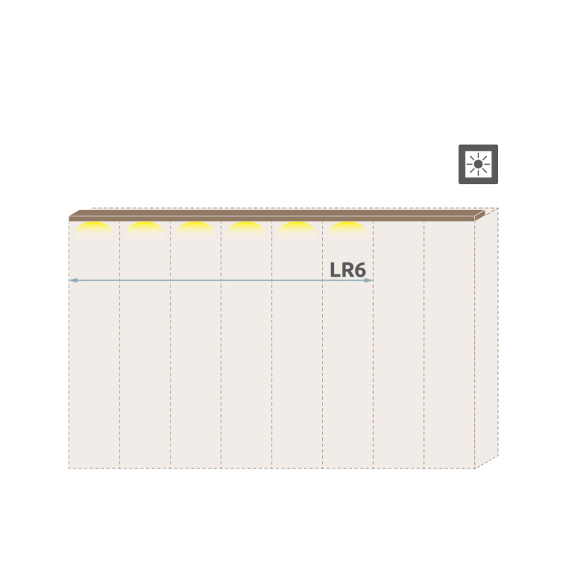 Lišta stropní GALA LR6/GL ořech pacific