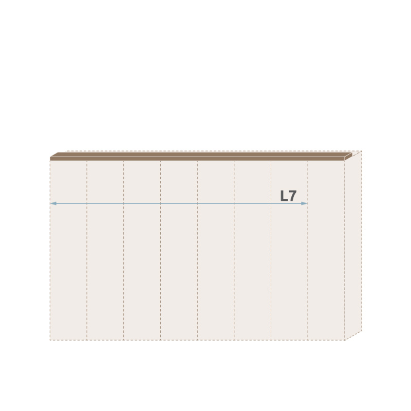 Lišta stropní GALA L7/GL ořech pacific