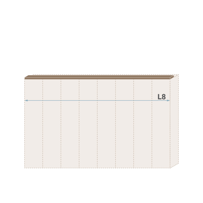 Lišta stropní GALA L8/GL ořech pacific