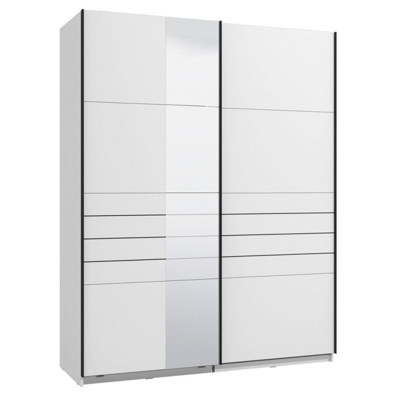 Xora SKŘÍŇ S POSOUVACÍMI DVEŘMI, bílá, 145,5/217,5/60 cm