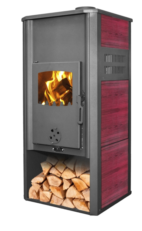 BLIST Krbová kamna Ambasador / ROMA E - 22 kW s výměníkem - red