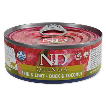 N&D CAT QUINOA Duck & Coconut 80 g + 1ks ZDARMA