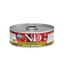 N&D CAT QUINOA Duck & Coconut 80 g + 1ks ZDARMA