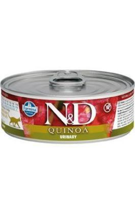 N&D CAT QUINOA Urinary Duck & Cranberry 80 g + 1ks ZDARMA