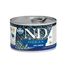 N&D DOG OCEAN Adult Codfish & Pumpkin Mini  140 g + 1 ks  ZDARMA