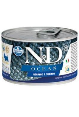 N&D DOG OCEAN Adult Herring & Shrimps Mini 140 g + 1 ks  ZDARMA