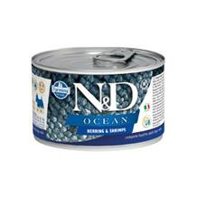 N&D DOG OCEAN Adult Herring & Shrimps Mini 140 g + 1 ks  ZDARMA