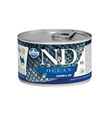 N&D DOG OCEAN Adult Salmon & Codfish Mini 140 g + 1 ks  ZDARMA
