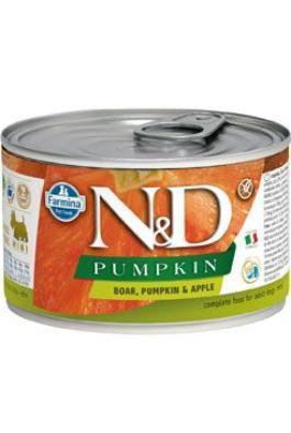 N&D DOG PUMPKIN Adult Boar & Apple Mini 140 g + 1 ks  ZDARMA